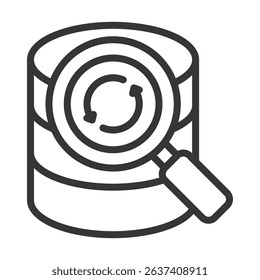 Tracking Icon Lineal Style Vector Illustration