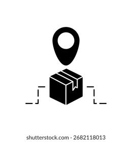 Eps de dibujo de línea de trazo editable de contorno de icono de seguimiento.