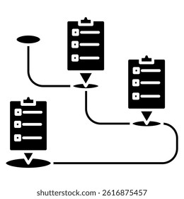 Tracking icon represented by Tracking symbol Black Filled style.
