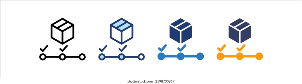 Tracking Icon Set Multiple Style Collection