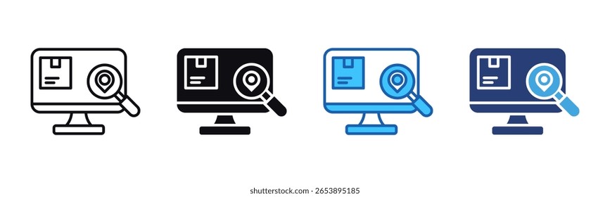 Tracking icon sheet multiple style collection