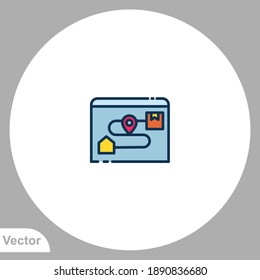 Tracking icon sign vector,Symbol, logo illustration for web and mobile