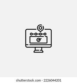 Tracking icon sign vector,Symbol, logo illustration for web and mobile