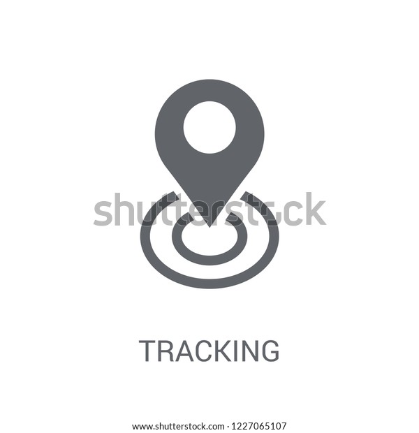 Tracking icon. Trendy Tracking logo\
concept on white background from Technology collection. Suitable\
for use on web apps, mobile apps and print\
media.