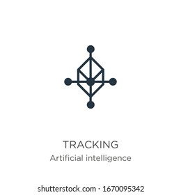 Tracking icon vector. Trendy flat tracking icon from augmented reality collection isolated on white background. Vector illustration can be used for web and mobile graphic design, logo, eps10