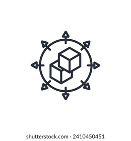 Tracking icon. vector.Editable stroke.linear style sign for use web design,logo.Symbol illustration.