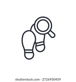 icono de seguimiento. Vector. Trazo editable. signo de estilo lineal para uso Diseño web, logotipo. Ilustración de símbolo.