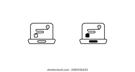 tracking icon with white background vector stock illustration
