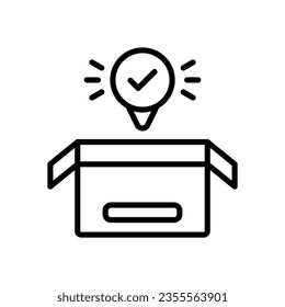 tracking icon for your website, mobile, presentation, and logo design.