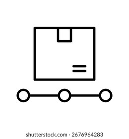 Tracking Icons In Outline, Vector Illustration