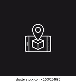 Tracking Information Icon - White