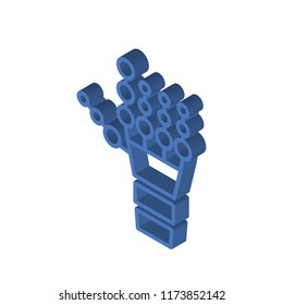 Tracking isometric left top view 3D icon