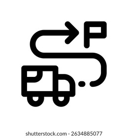 tracking line icon. Clean and minimalist vector icon for websites, mobile apps, presentations, and logos. Fully scalable and customizable for any project.