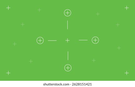 Tracking Markers Camera Focus Overlay VFX Motion Green Screen Background.