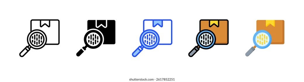Tracking Number Icon Collection With Multiple Styles