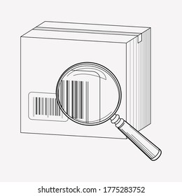 Tracking number icon line element. Vector illustration of tracking number icon line isolated on clean background for your web mobile app logo design.