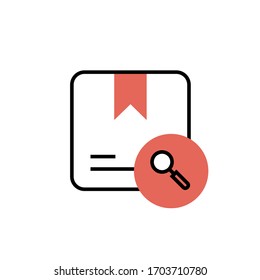 tracking parcel icon modern design  vector illustration. isolated on white background