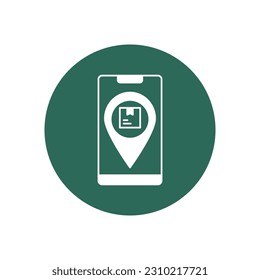 Tracking shipment  Vector Icon with trendy background colors that can easily edit or modify

