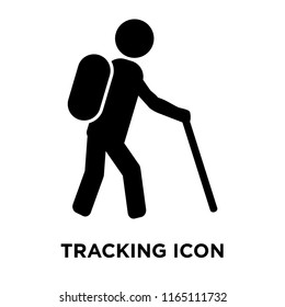 Tracking sign icon vector isolated on white background, Tracking sign transparent sign