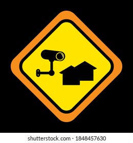 tracking system sign on black background