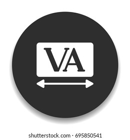 tracking text tool icon