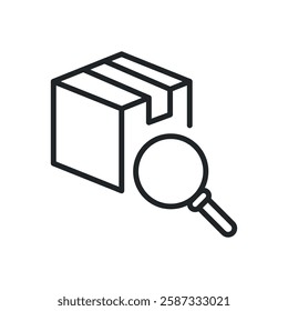 Tracking thin line icons. Perfect pixel on transparent background 