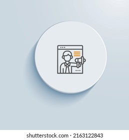 Tracking training icon vector design