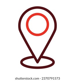 Tracking Vector Thick Line Two Color Icons For Personal And Commercial Use.
