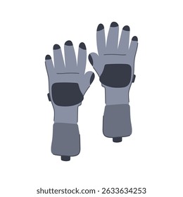 rastreamento vr glove cartoon. tecnologia de jogos, realidade virtual, entrada de interface rastreamento vr glove sign.