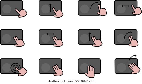 The trackpad gesture guide icon