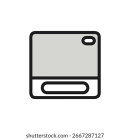 ícone do trackpad vetor ilustração novo estilo