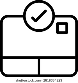 Trackpad Vector Design Icon Style