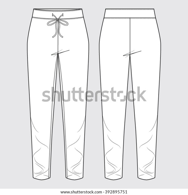 Trackpants Trackies Casual Wear Fashion Illustration Stock Vector ...