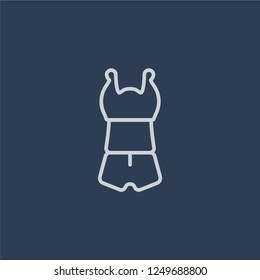 tracksuit icon. tracksuit linear design concept from Tracksuit collection. Simple element vector illustration on dark blue background.