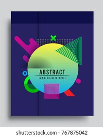 tract geometric pattern design and background. Vector templates for modern design, cover, template, decorated, brochure, flyer.