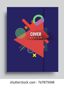 tract geometric pattern design and background. Vector templates for modern design, cover, template, decorated, brochure, flyer.
