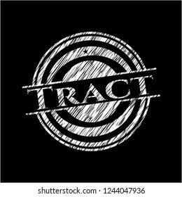 Tract written with chalkboard texture