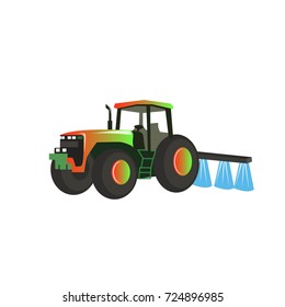 Tractor Stock Vector (Royalty Free) 724896985 | Shutterstock