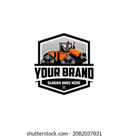 tractor, agriculture and farm equipment logo vector