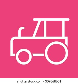 Tractor, agriculture, field icon vector image.Can also be used for gardening. Suitable for mobile apps, web apps and print media.