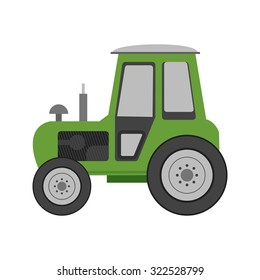 Tractor, agriculture, field icon vector image.Can also be used for gardening. Suitable for mobile apps, web apps and print media.
