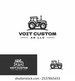 DISEÑO DE LOGOTIPO DE AGRICULTURA DE TRACTOR PERSONALIZADO