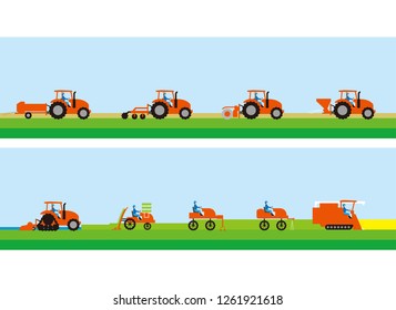 Tractor for agriculture and rice cultivation