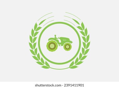 Tractor Agro farm, agriculture industriesagriculture industries Free vector logo design