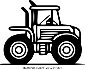 ilustración vectorial de contorno negro de tracción