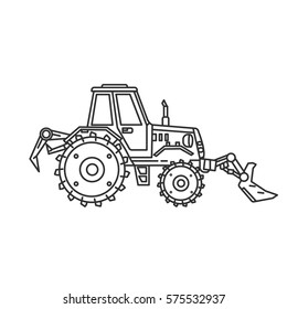Tractor Bucket Stock Vector (Royalty Free) 575532937 | Shutterstock