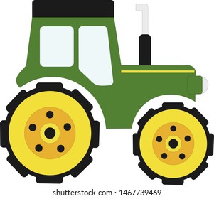 tractor buldozer vector illustration agroculture