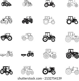 Tractor Bundle Design Illustration Vector Stock Vector (Royalty Free ...