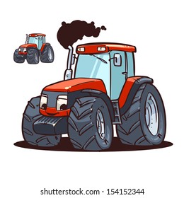 Tractor Cartoon Character