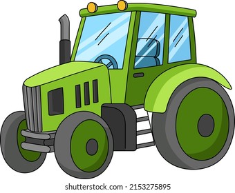 Tractor Cartoon Colored Clipart Illustration Stock Vector (Royalty Free ...